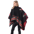 Nouveau automne/hiver châle mode poncho femmes écharpe cape luxe gland cachemire écharpes